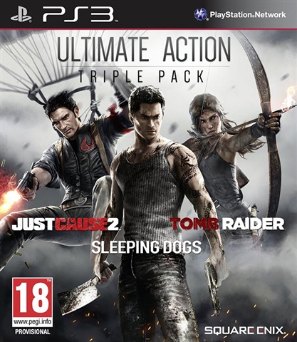 Ultimate Action Triple Pack: Tomb Raider, Sleeping Dogs, Just Cause 2 PS3