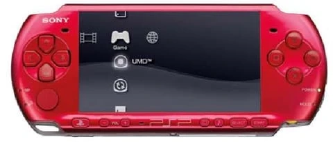 Sony PSP 2000 Slim & Lite Console, Red, Unboxed