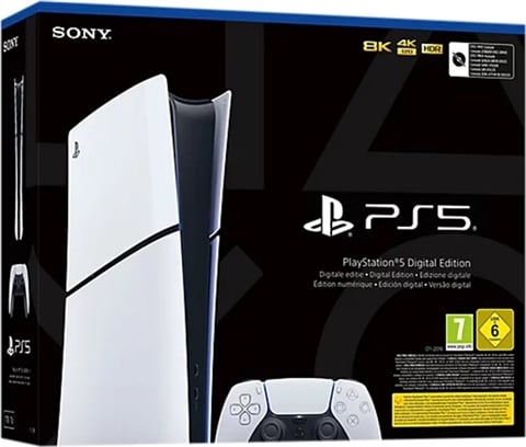 Playstation 5 Slim Digital Edition Console 1TB White, Boxed