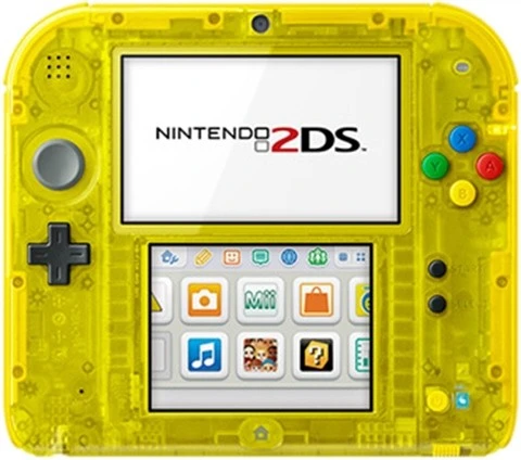 Nintendo 2DS Transparent Yellow, Unboxed
