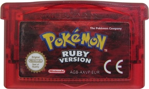 Pokemon Ruby (GBA), Unboxed