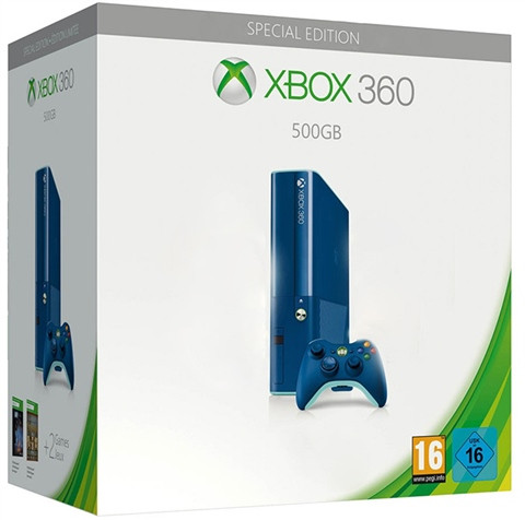 Xbox 360 E 500GB Blue, Boxed