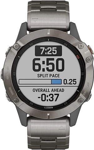 Garmin Fenix 6 Sapphire GPS- Titanium with Vented Titanium 47mm