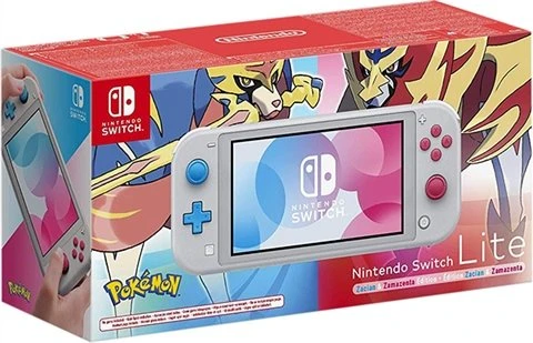 Nintendo Switch Lite Console Zacian & Zamazenta Grey, Boxed