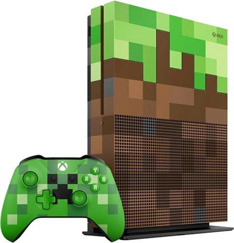 Xbox One S 1TB Console Minecraft Green Edition, Unboxed