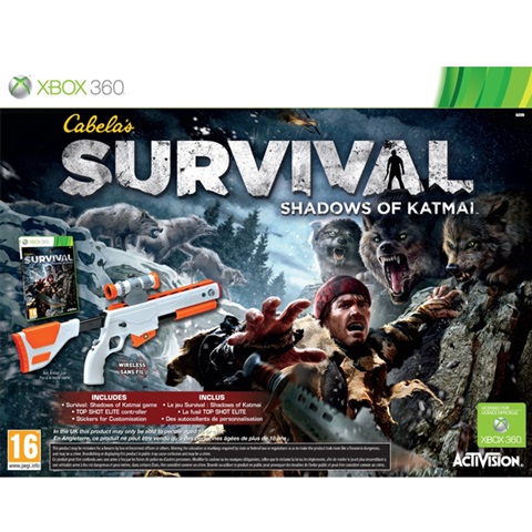 Cabela's Survival Shadows Of... w / Gun Xbox 360