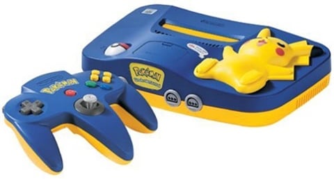 Nintendo 64 Console Pikachu Blue with Expansion Pak, Unboxed