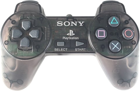 Official Sony Playstation Controller, Clear Black
