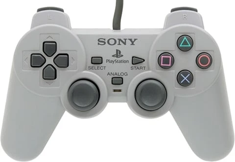 Official Sony Playstation Dual Analog Controller (SCPH-1180), Grey