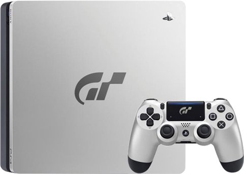 Playstation 4 Slim 1TB Console Gran Turismo Silver Edition, Unboxed