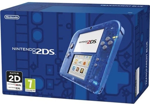 Nintendo 2DS Transparent Blue, Boxed