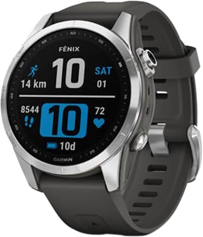 Garmin Fenix 7S Standard Smartwatch (42mm) - Silver Graphite Band