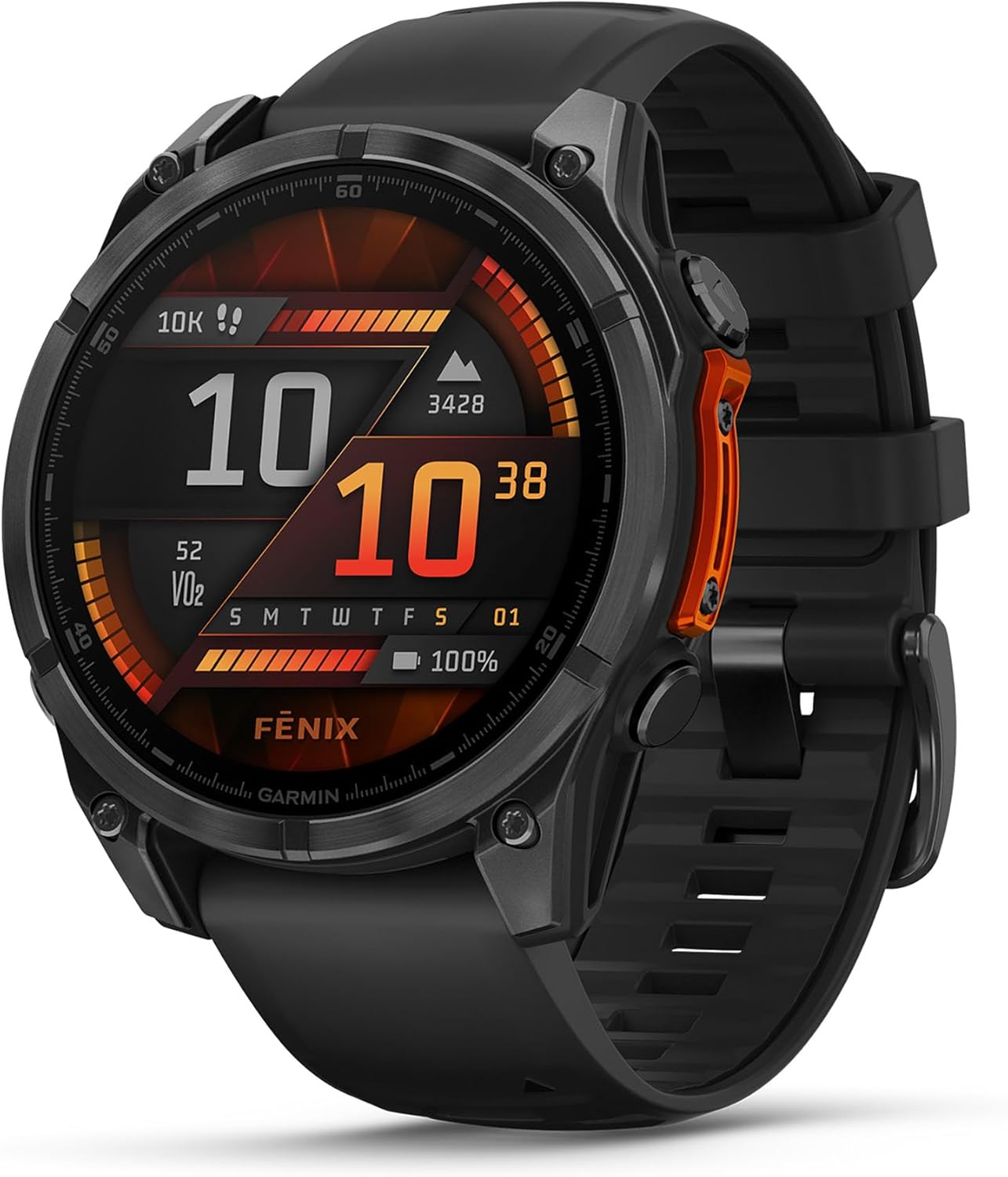 Garmin Fenix 8 AMOLED 47mm Sapphire Carbon Gray Titanium/Black