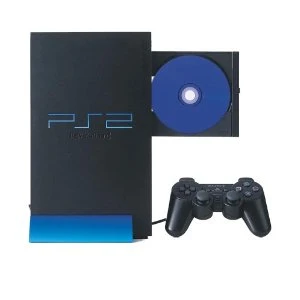 Sony PlayStation 2 Console with Two Controllers