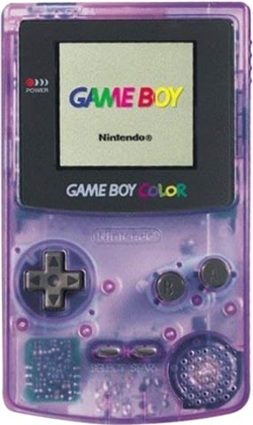 Game Boy Color Console Clear Purple, Unboxed