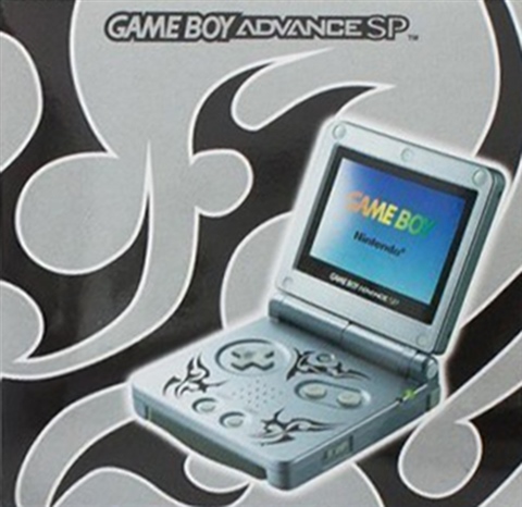 Game Boy Advance SP Console, Tribal Silver, Boxed