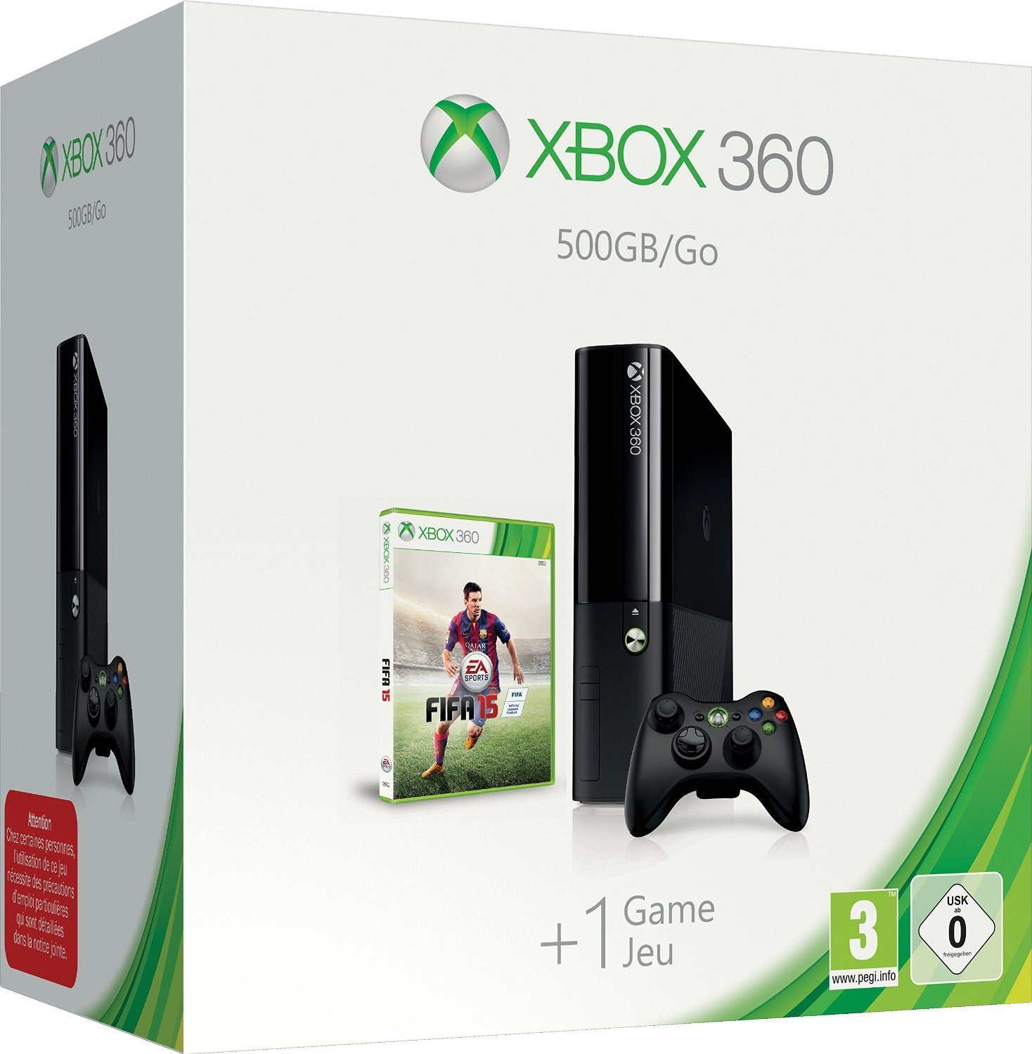 Xbox 360 E 500GB Console with FIFA 15