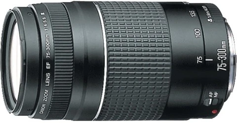 Canon EF 75-300mm f/4-5.6 III Black Lens