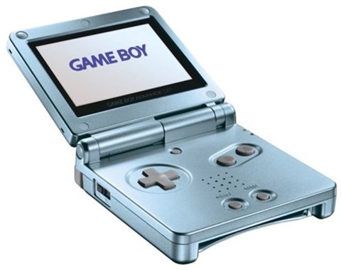 Game Boy Advance SP Console, Pearl Blue, Unboxed