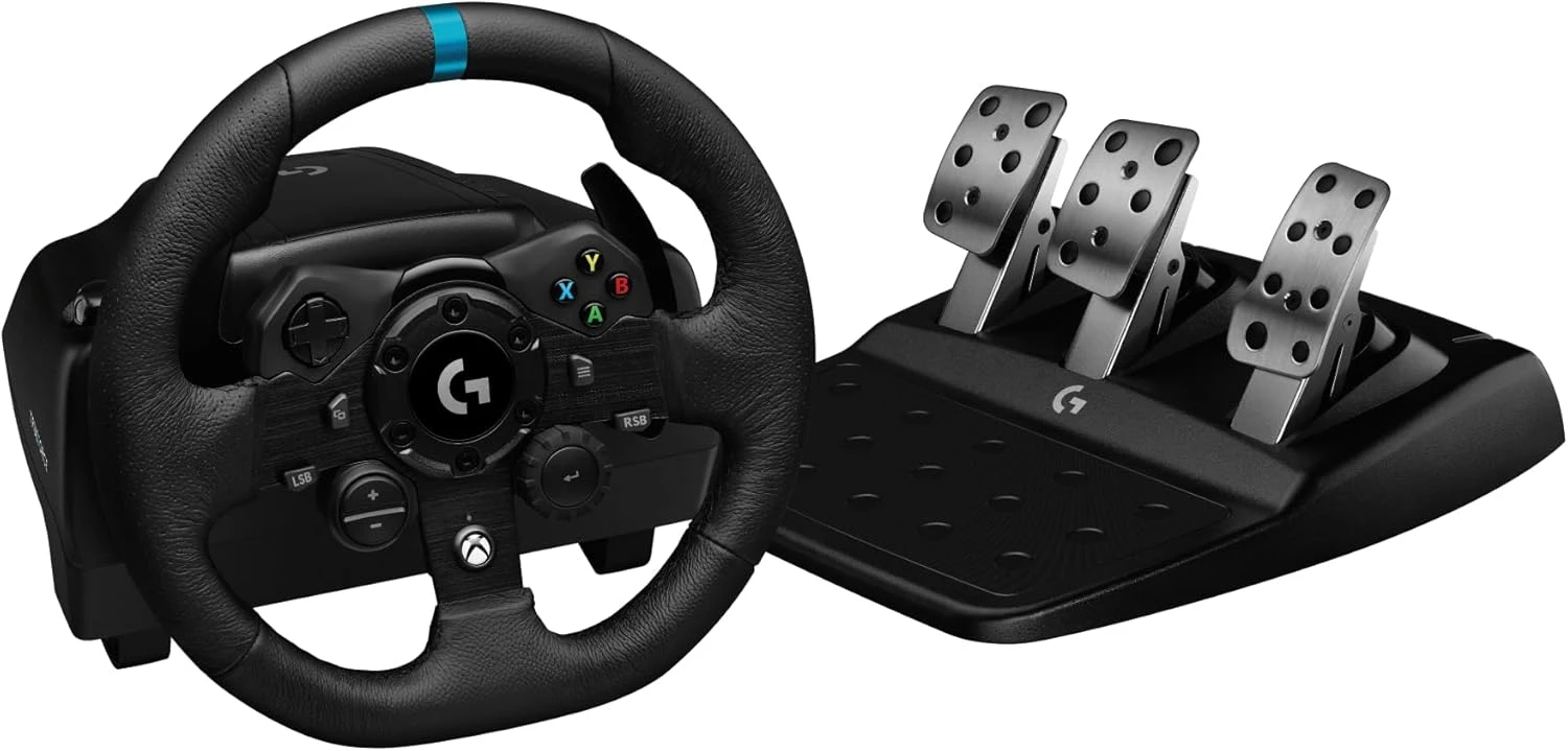 Logitech G923 Driving Force Racing Wheel, Pedals (Xbox One, PC)