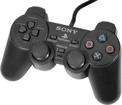 Official Sony Playstation DualShock Controller (SCPH-1200), Black