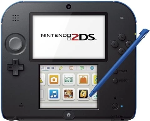Nintendo 2DS Console Black Blue, Unboxed