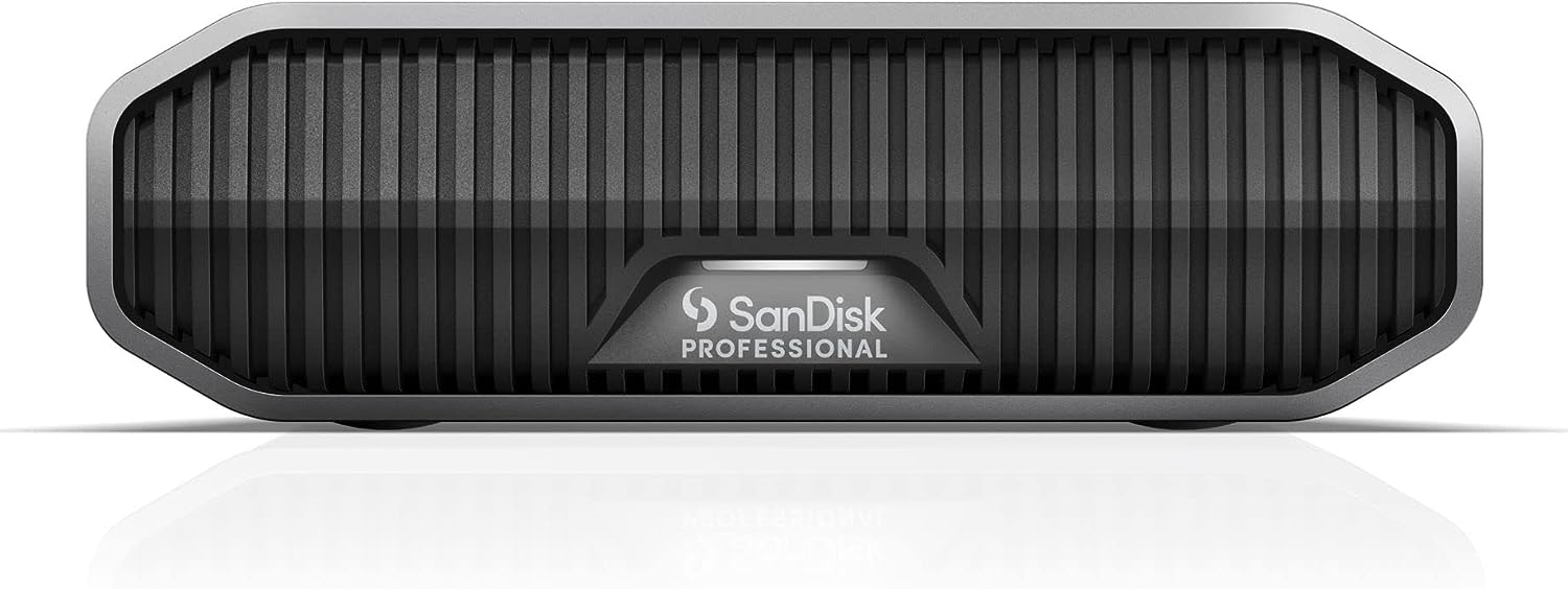 SanDisk Professional G-DRIVE 12TB Enterprise-Class Desktop Hard Drive, up to 250MB/s USB-C (5Gbps), USB 3.2 Gen 1 (New)