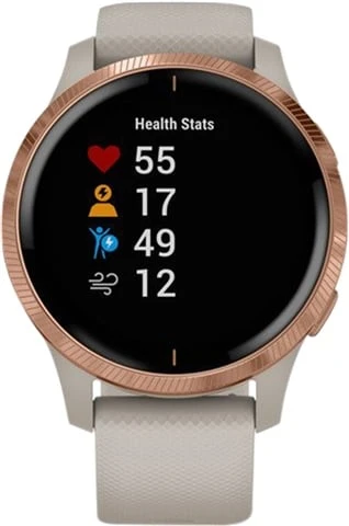 Garmin Venu GPS Smartwatch - Light Sand & Rose Gold