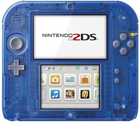 Nintendo 2DS Console Transparent Blue, Unboxed