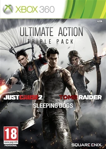 Ultimate Action Triple Pack: Tomb Raider, Sleeping Dogs, Just Cause 2 Xbox 360