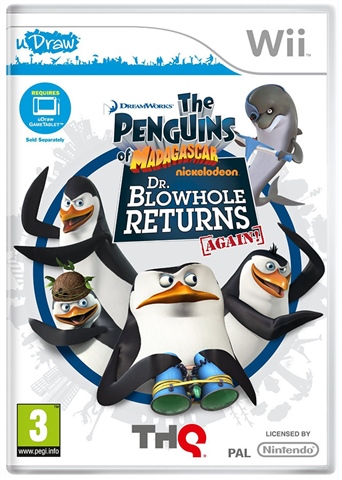 Penguins Of Madagascar - Dr. Blowhole Returns Again - uDraw Wii