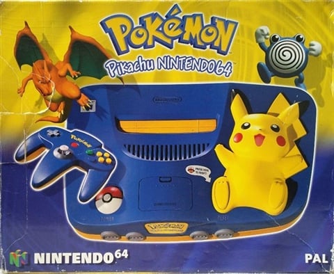 Nintendo 64 Console Pikachu Blue, Boxed