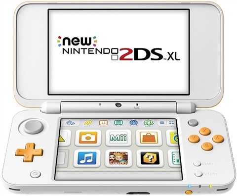 NEW Nintendo 2DS XL  White & Orange, Unboxed