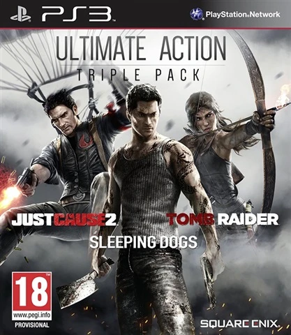 Ultimate Action Triple Pack: Tomb Raider, Sleeping Dogs, Just Cause 2 PS3