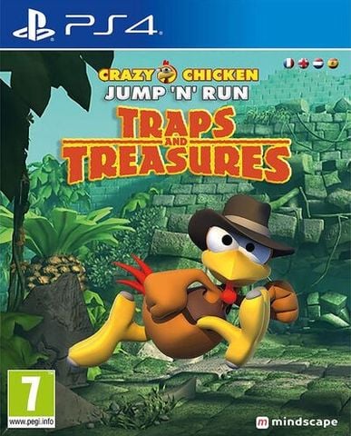 Crazy Chicken Jump 'N' Run:  Traps And Treasures PS4