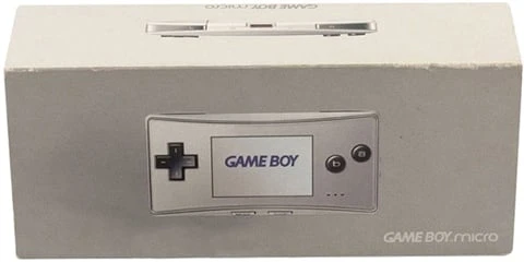 GameBoy Micro Console Silver, Boxed