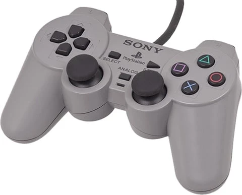 Official Sony Playstation DualShock Controller (SCPH-1200), Grey