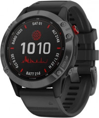 Garmin Fenix 6 Pro Solar Edition Smartwatch - Slate Gray Black Band
