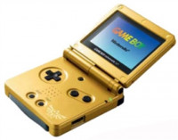 GameBoy Advance SP Console, Legend of Zelda Gold, Unboxed