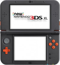 New Nintendo 3DS XL Orange & Black, Unboxed