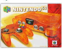 Nintendo 64 Console Fire Orange, Boxed