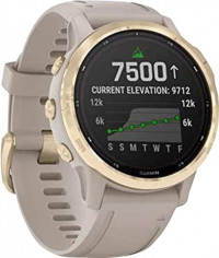 Garmin Fenix 6S Pro Solar Smartwatch - Light Gold Sand