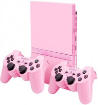Playstation 2 Slimline Console Pink (2 Pads), Unboxed