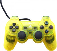 Official Sony PlayStation 2 DualShock 2 Controller - Clear Yellow