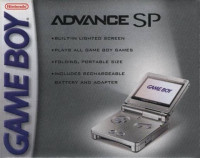 GameBoy Advance SP Console, Cool Silver, Boxed