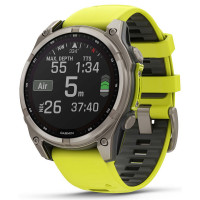 Garmin Fenix 8 47mm Solar Sapphire Titanium, Yellow/Graphite