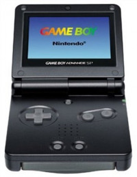 GameBoy Advance SP Console, Smooth Black, Unboxed