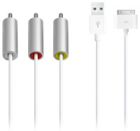 Apple Composite AV Cable for Apple iPad, iPhone and iPod