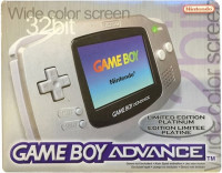 Game Boy Advance Console, Platinum, Boxed