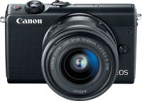 Canon EOS M100 Camera with EF-M 15-45 mm lens - Black